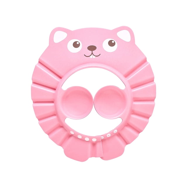 TureClos Baby Shower Hat Bathing Visor Cap Baby Hair Washing Waterproof EVA Shower Cap Cartoon Design Type 1