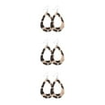 thumbnail image 2 of QualitChoice Leopard Print Earrings Body Decoration Water Drop Ear Dangles Birthday Gift Type 6 3Set, 2 of 6