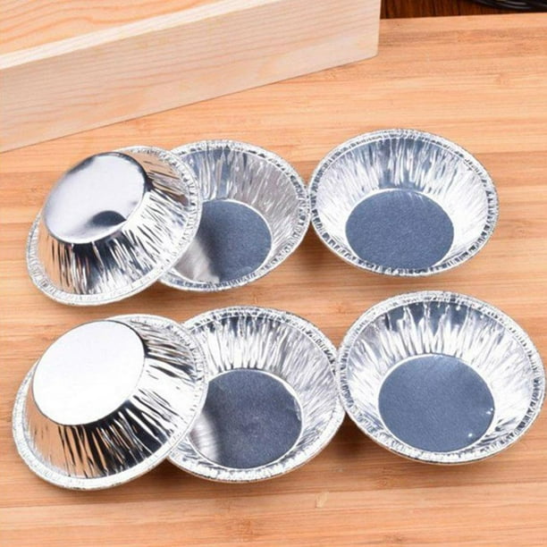 Lseqow Lot De 100 Coupelles à œufs En Aluminium Jetables, Moules à Muffins, Mini Feuille D'aluminium, Moule à œufs, Moule à Gâteau, Poêle Pour La Cuisine à La Maison