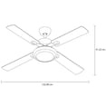 thumbnail image 4 of Ventilador de techo Masterfan Luxor 52 Satinado Ch/Sat, 4 of 4