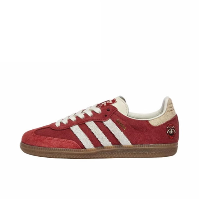 Samba OG Talchum Pack Scarlet Silver Dawn Chalk Zapatillas vintage de pan Zapatillas clásicas informales para hombre y mujer