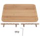 thumbnail image 1 of Bandeja para servir Bandeja rectangular de madera de bambú para el hogar, sencilla, con asa para comer, trabajar y almacenar, 1 of 8