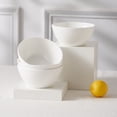 thumbnail image 3 of Silvanest16 Piece Bone China Dinnerware Set, Embossed Plates Bowls, Chip-Resistant, Lightweight, Elegant and Durable, Service for 4, White, 3 of 8