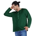 thumbnail image 4 of Atasi Indian KurtaÂ&nbsp;ForÂ&nbsp;Men Full Sleeve Shirts Solid Round Neck Ethnic Tee Shirt, 4 of 7