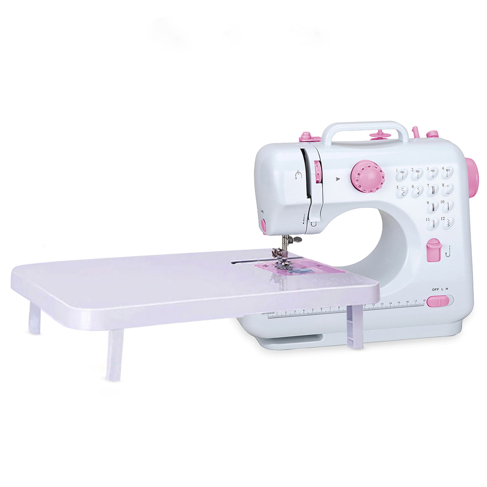 VIFERR Portable Sewing Machine, Mini Sewing Machines 12 Built-in Stitches  with Extension Table and Foot Pedal for Beginners&Kids(Purple)