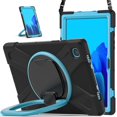 thumbnail image 2 of Funda colorida para Samsung Tab A7 de 10,4 pulgadas T500 con correa para el hombro, soporte de anillo ajustable grande y protección contra golpes., 2 of 5