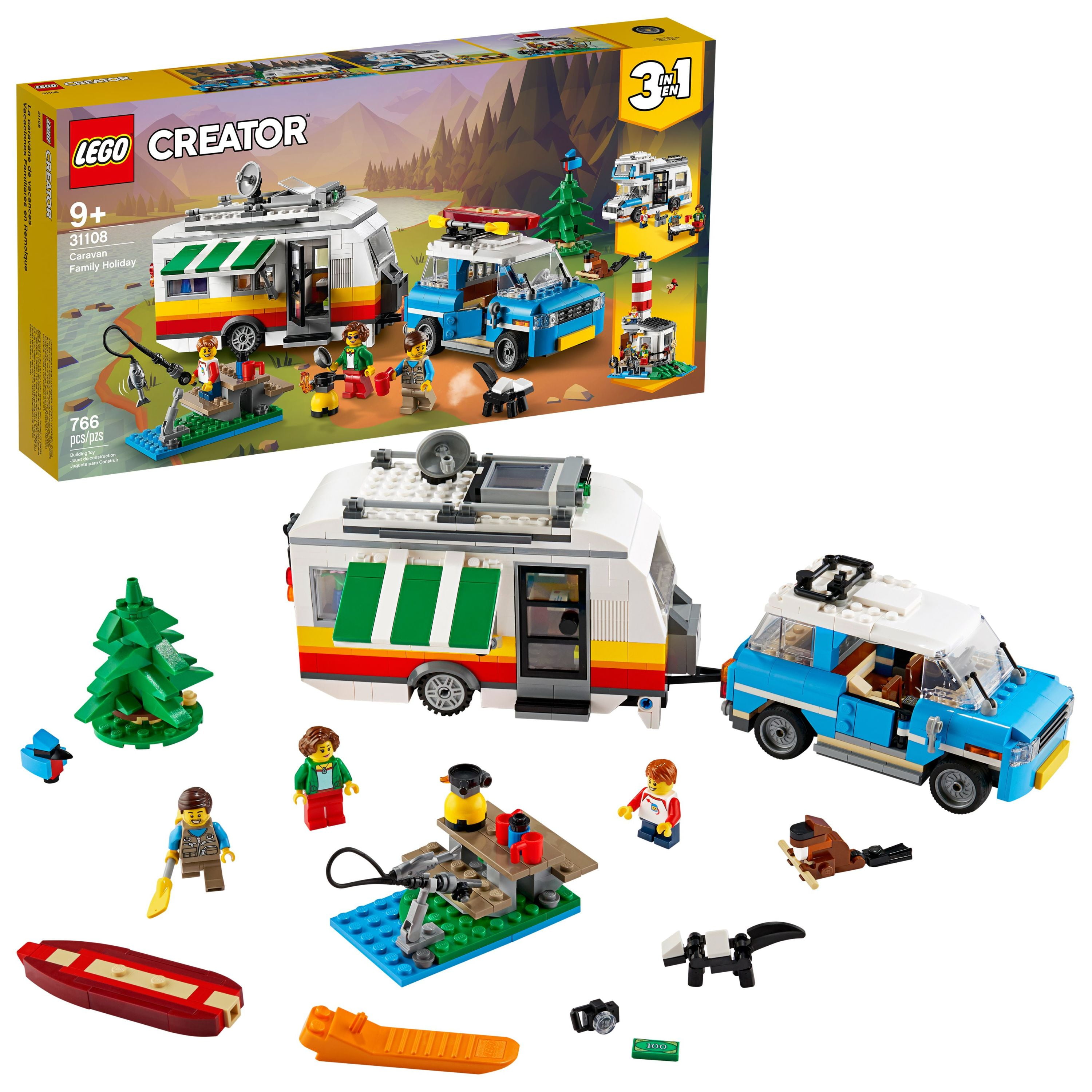 LEGO Creator 3in1 Family Holiday Creative Building Toy Set for Kids Ages 9+ (766 Pieces) - Walmart.com
