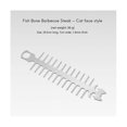 thumbnail image 3 of Parrilla para barbacoa al aire libre con forma de espina de pescado, acero inoxidable 304, letreros para barbacoa, herramienta para barbacoa, camping, bricolaje, barbacoa, color plateado, 3 of 5