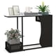 thumbnail image 1 of Costway 110 CM Mesa Consola, Mesa de Entrada Moderna con Superficie de Mármol Artificial, 2 Compartimentos de Almacenamiento de Malla, Mesa Delgada Perfecta para la Sala de Estar, Pasillo, 1 of 6