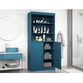 thumbnail image 3 of 100% Solid Wood 32" Bathroom Cabinet with Solid Doors and Adjustable Shelves, 3 of 6