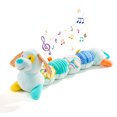thumbnail image 1 of Regla de altura de perro Animal, música, juguete de peluche relajante, muñeca bebé, juguetes para recién nacidos, desarrollo de inteligencia educativa temprana,Azul, 1 of 7