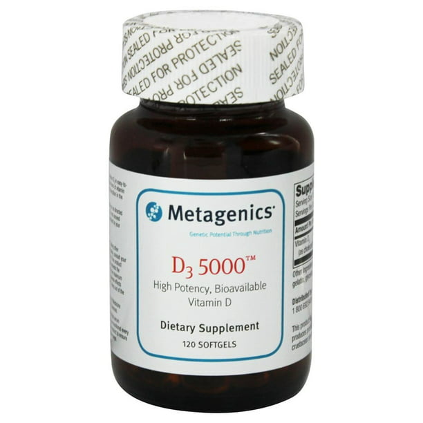 Metagenics - D3 Bioavailable Vitamin D High Potency 5000 ...