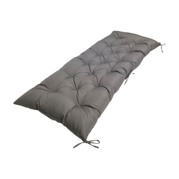 Ounissouiy Cojín de banco impermeable y protegido contra el sol para comodidad en todo tipo de clima, cojines para sillas de exterior, duraderos Juegos de muebles de jardín gris oscuro 100*50*8CM