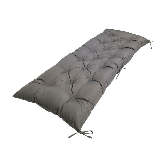 Becaristey Waterproof Bench Mat Cushion - Sun Protection And Comfortable For Outdoor Outdoor Chair Cushions Polyester Bench Cushion dark grey 100*50*8CM