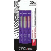 Zebra Pen Zensations Mechanical Assorted Colored Pencil Lead Refill, 2.0mm Point, 30 Count