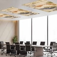 thumbnail image 3 of 4 Pack Retro Earth Globe Fluorescent Light Covers for Ceiling Lights Travel Compass Vintage Magnetic Ceiling Light Covers Overhead Light Filters for Office Classroom Home, 3 of 9