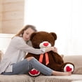 thumbnail image 3 of Peluche con forma de oso de peluche HollyHome, 90 cm, con corazón rojo, 3 of 9