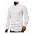 thumbnail image 3 of Camisa Delgada Cuello Manga Larga Ropa De Hombre Casual, 3 of 7