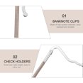 thumbnail image 4 of 2 Pcs Porte-Monnaie Clips à Ressort en Alliage pour Chèques, 4 of 8