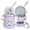 Purple, variant on Chef Power 10 Pcs Ceramic Non Stick Cookware Sets, Pots and Pans Set with Stainless Steel Handle, Dishwasher and Oven Safe, Light Purple with Light Gold Handle
