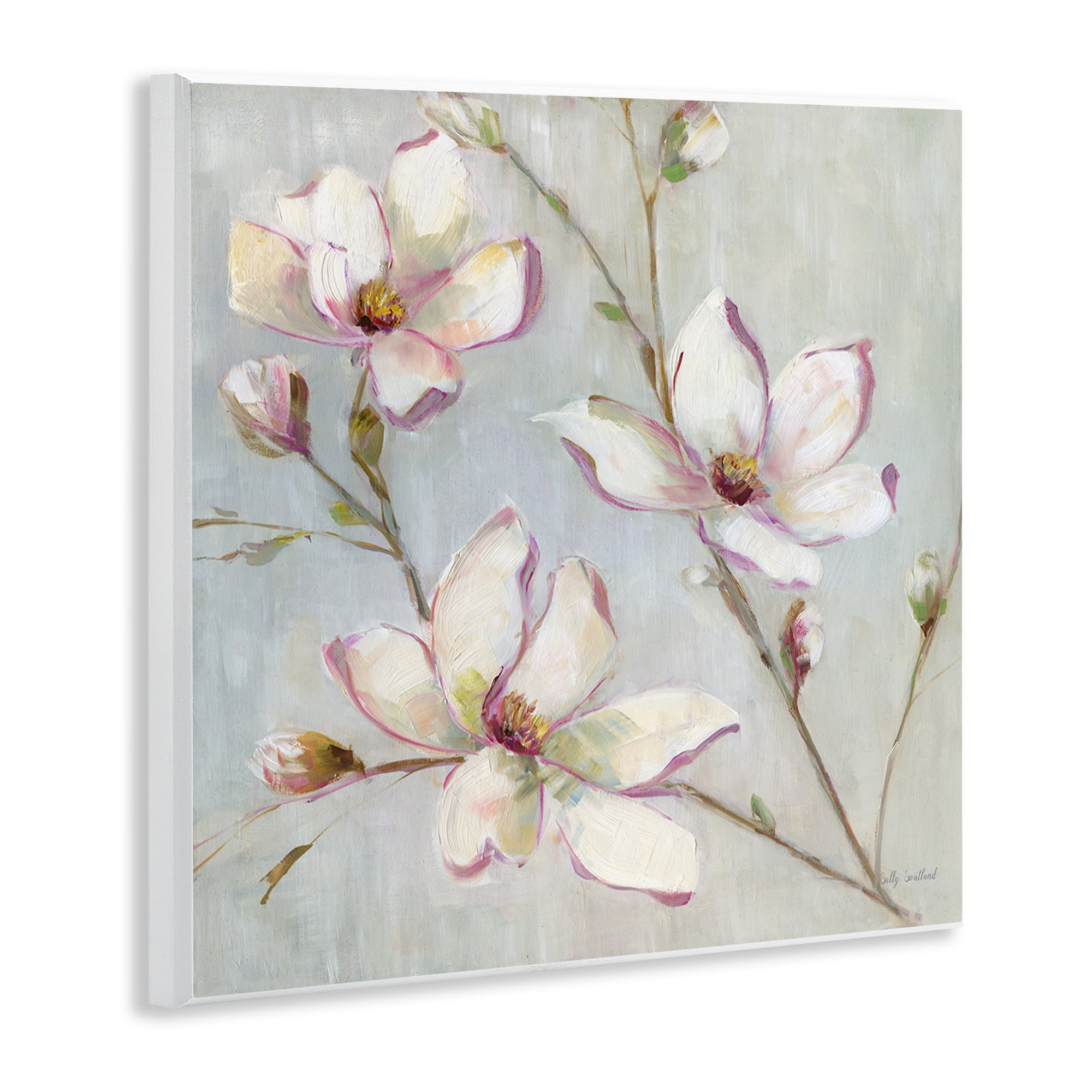 Stupell Industries Traditional Apple Blossoms Botanical & Floral Painting Unframed Art Print Wall Art, 12 x 12