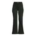 thumbnail image 2 of Time and Tru Women's Flare Patch Pocket Jeans, 2 of 5