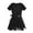 Black, variant on Alvivi Girls Team Basic Short Sleeve Gymnastic Leotard with Chiffon Wrap Skirt Ballet Dance Dress Ballroom Dancing Outfit Orange Pink 8-10
