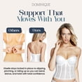 thumbnail image 6 of Dominique Giselle Strapless Lace Longline Bra – Low Back, Contour Cups, Curve-Slimming Fit, (#8740) – Lingerie for Women, 6 of 6