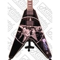 thumbnail image 6 of Dean Eric Peterson V Electric Guitar w/ Case & Free Strap, Skull Graphics, EPV  NS1, 6 of 11