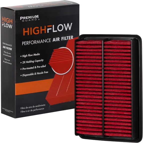HIGHFLOW High Performance, Pre-Oiled Disposable Engine Air Filter PA6280X | Fits 2014-2025 Mazda CX-5, 2012-2018 3, 2014-2021 6, 2012-2018 3 Sport