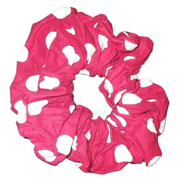 Red with White Polka Dot Hair Cloud Scrunchie