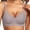 Gray, variant on Women's Seamless Push Up Bra, Underwire Alternative with "W" Jelly Bar, Breathable Nylon & Spandex, Full Coverage, V neck, Suitable for Multiple Occasions, Sizes S XXXL