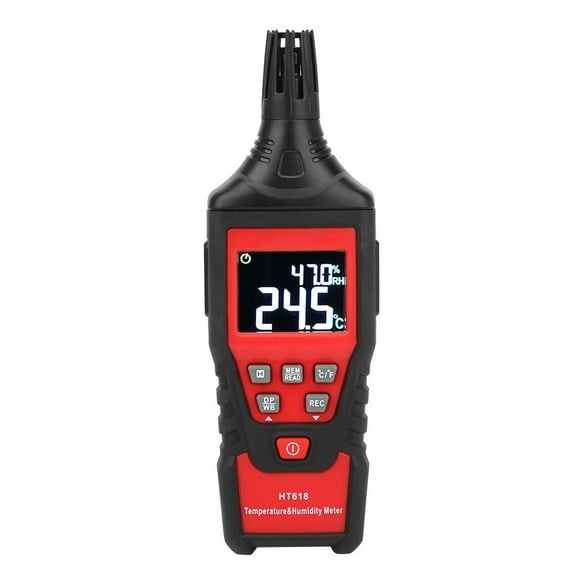 Humidity Temp Meter, Temperature Humidity Meter, Portable Handheld Large Range Humidity For Temperature Test Outdoor Indoor