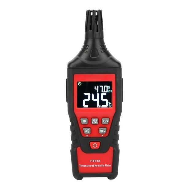 Medidor de humedad de temperatura de alta precisión,Medidor de humedad de temperatura Medidor de temperatura de humedad digital Medidor de humedad de temperatura digital Eficiencia óptima
