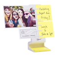 thumbnail image 2 of Note Tower Desktop Mini Sticky Note Holder | Post it Note Organizer & Photo Holder | Prevents Lost & Misplaced Sticky Notes Includes 50 Sheets of 3x3 Sticky Notes | One-Handed Paper Insertion, White, 2 of 4