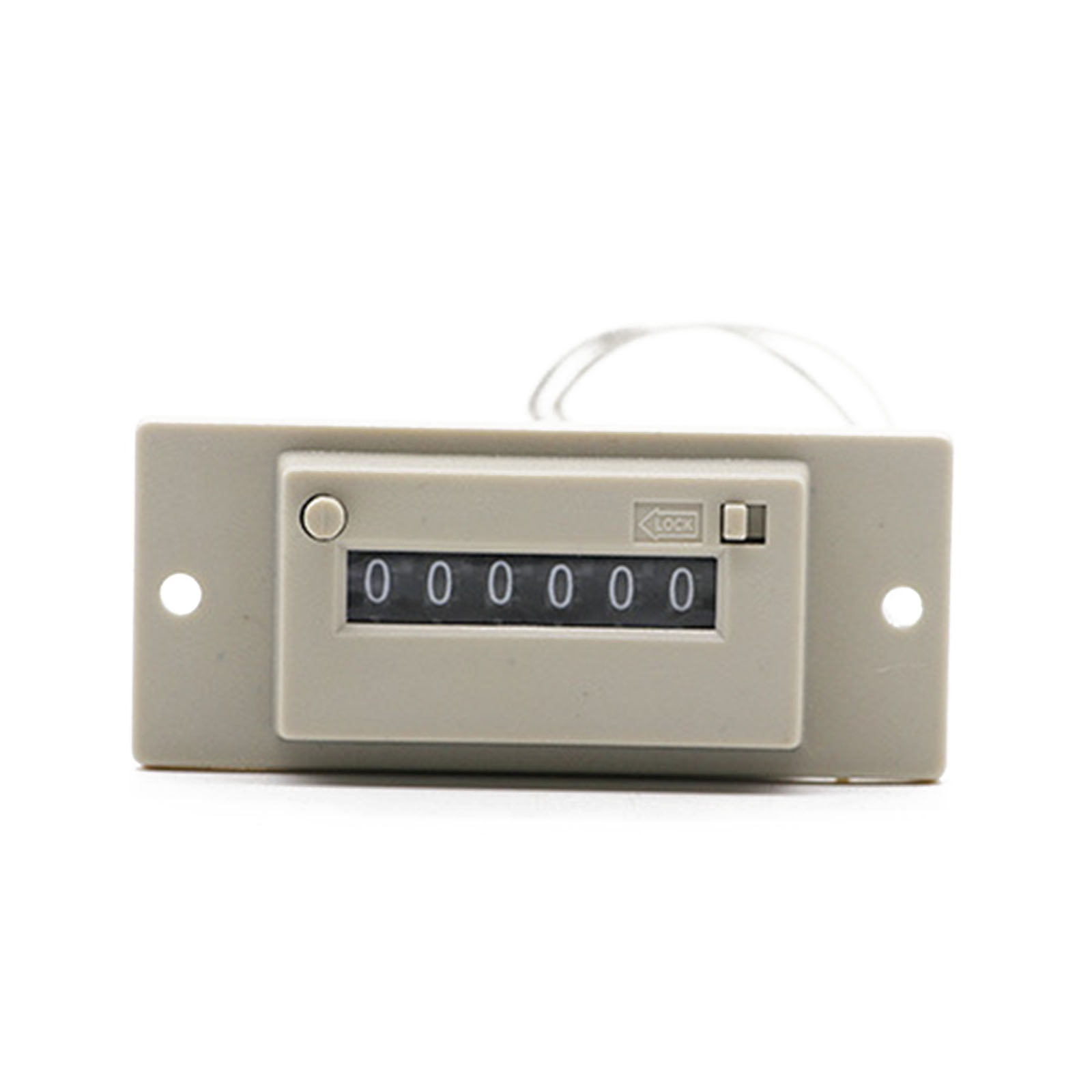New CSK6-CKW AC220V 6 Digits 2 Wire Lockable Electronmagnetic Counter 