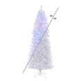 thumbnail image 4 of Vickerman 5.5' White Salem Pencil Pine Artificial Christmas Tree, Unlit, PVC, 4 of 11