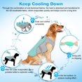 thumbnail image 4 of 【Salvavidas de verano】El diseño de tela de tres capas puede ayudar de manera continua y efectiva a que su perro se mantenga fresco y evite jadeos o golpes de calor., 4 of 5