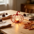thumbnail image 4 of geerera Pumpkin Wire Candle Holder, Metal Tea Light Stand, Modern Fall Tabletop Decor for Thanksgiving, Halloween & Home Centerpiece, 4 of 6