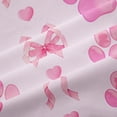 thumbnail image 5 of Homewish Cute Dog Paw Blackout Curtains,Kawaii Bowknot Heart Curtains Pack of 2 (42x84 Each),Pink, 5 of 6