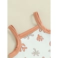thumbnail image 5 of Suealasg Toddler Baby Girls 2Pcs Summer Outfits 6M 1T 2T 3T Kids Girls Beach Clothes Set Sleeveless Spaghetti Straps Coral Print Camisole Tops Elastic Waist Shorts Set 0-3 Years, 5 of 9