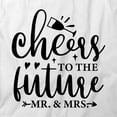 thumbnail image 2 of Cheers To The Future Mr & Mrs T-Shirt | Marriage White Tee Gift, 2 of 5