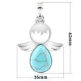 thumbnail image 3 of Pendentifs Quartz Rose Anges Féeriques Pendentif pour Colliers Femmes Filles Bijoux, 3 of 6
