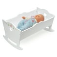 thumbnail image 5 of Doll Cradle with Bedding and Free Personalization Kit - White Rose, 5 of 11