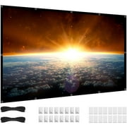 100 inch Projector Screen, 16:9 HD 4K Foldable No Crease Portable Video Projection Movie Screen Grommets for Outdoor Indoor Home Theater