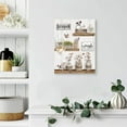 thumbnail image 3 of Farmhouse Bathroom Decor Wall Art Rustic Flower and Butterfly Bathroom Pictures Canvas Print Country Bathroom Wall Decor Soak Relax Unwind Bathroom Wall Art Framed Ready To Hang 12"x16", 3 of 6