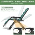 thumbnail image 3 of NAIZEA Zero Gravity Chair, Reclining Lounge Chair with Removable Cushion & Tray for Indoor and Outdoor, Ergonomic Patio Recliner Folding Reclining Chair, 3 of 7