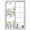 white, variant on Sage Green Ocean Window Privacy Film, Coastal Eucalyptus Starfish Shell Static Cling UV Sun Blocking Heat Control Window Tint Day and Night, Non-Adhesive One Way Windows Privacy Cover 19.6''x39.3''