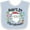 Blue and White, variant on Inktastic Baby's 1st Christmas Santa with Candy Canes Boys or Girls Baby Bib