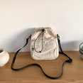 thumbnail image 4 of Bolsa informal para mujer, con múltiples bolsillos, con cordón, resistente al agua, para uso diario femenino, 4 of 6